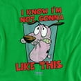 thumbnail image 2 of Courage The Cowardly Dog Not Gonna Like Women's T Shirt, Kelly Green, Medium, 2 of 6