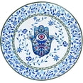 thumbnail image 5 of Aviv Judaica Artistic Floral Hamsa Passover Seder Plate 13.5" Ceramic Sader Dish with 6 Mini Plates for Symbolic Seder Foods Stunning Round Pessah Tray Chamsa Pesach Decor Plates, 5 of 5
