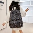thumbnail image 6 of Aesthetic Floral School Backpack, Water Proof Backpack, Spacious Bookbag for Shopping Work College, Black, 6 of 10