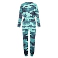 thumbnail image 5 of EINCcm Women's Pajamas Sets Long Sleeve Crew Neck Tops Pjs with Long Elastic Pants 2 Piece Loungewear Set with Pocket, 5 of 5