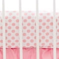 thumbnail image 1 of Coral Polka Dot Crib Sheet, 1 of 1