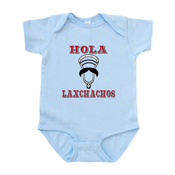CafePress - Lacrosse HOLA Laxchachos Body Suit - Baby Light Bodysuit, Size Newborn - 24 Months