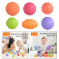 thumbnail image 3 of Paquete de 6 bolas sensoriales suaves para , juegos de alivio del estrés, Estilo1 Sunnimix bolas sensoriales para niños pequeños, 3 of 8