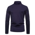 thumbnail image 4 of Qingpeng Mens Casual Turtleneck Pullover Sweaters Knitted Thermal Basic Unsershirt Fall Lightweight Long Sleeves Tops, 4 of 4