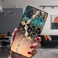 thumbnail image 1 of Funda negra de silicona con arte geométrico de mármol para Samsung A52 A72 A51 A71 A50 A70 A02 A12 A42 A32 A31 A21S A41 A20 A30 A40 A11 Tan Jianjun unisex, 1 of 2