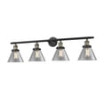 thumbnail image 1 of Innovations 4-LT LED Large Cone 43.75" Bathroom Fixture - Black Antique Brass - 215-BAB-G42-LED, 1 of 1