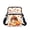 Thanksgiving Turkey Pumpkin, variant on FUIALDOLG Satchel Crossbody Bag for Work and Travel, Zippered 2-Layer over Shoulder Bags for Women, Pink Floral Pig Shoulder Bag