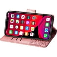 thumbnail image 3 of Compatible with iPhone 11 Wallet Case for Women, Leather Flip Folio with Kickstand Magnetic and Card Holder Protective Case for iPhone 11 Butterfly Rose Gold SD, 3 of 16