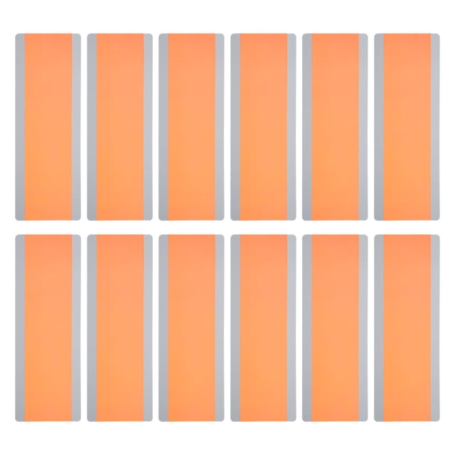 Unique Bargains Guided Reading Strips Tracking Highlight Colored Overlay Bookmark Orange 12 Pcs