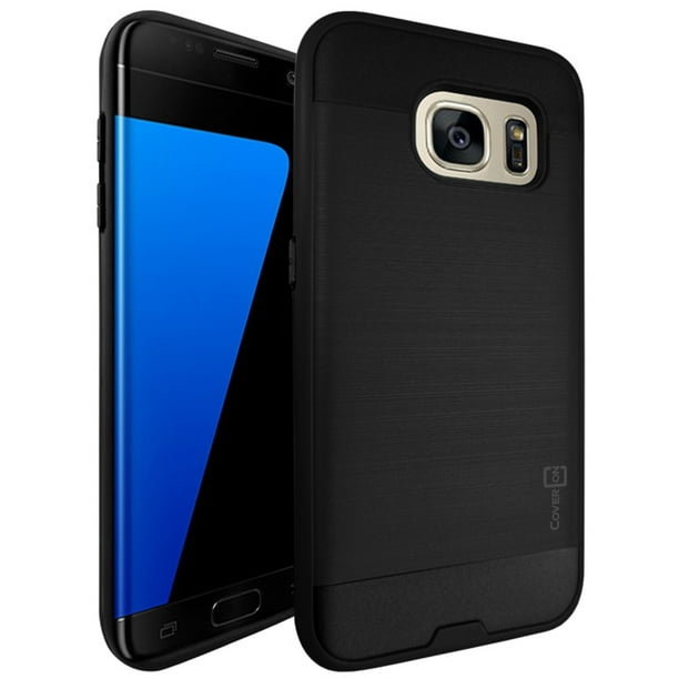 motor Opvoeding houd er rekening mee dat CoverON Samsung Galaxy S7 Edge Case, Chrome Series Hard Hybrid Phone Cover  - Walmart.com