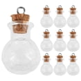 thumbnail image 1 of 10 Uds Mini botellas de vidrio con tapones de corcho DIY manualidades Mini botellas de lavado colgantes dijes, 1 of 8