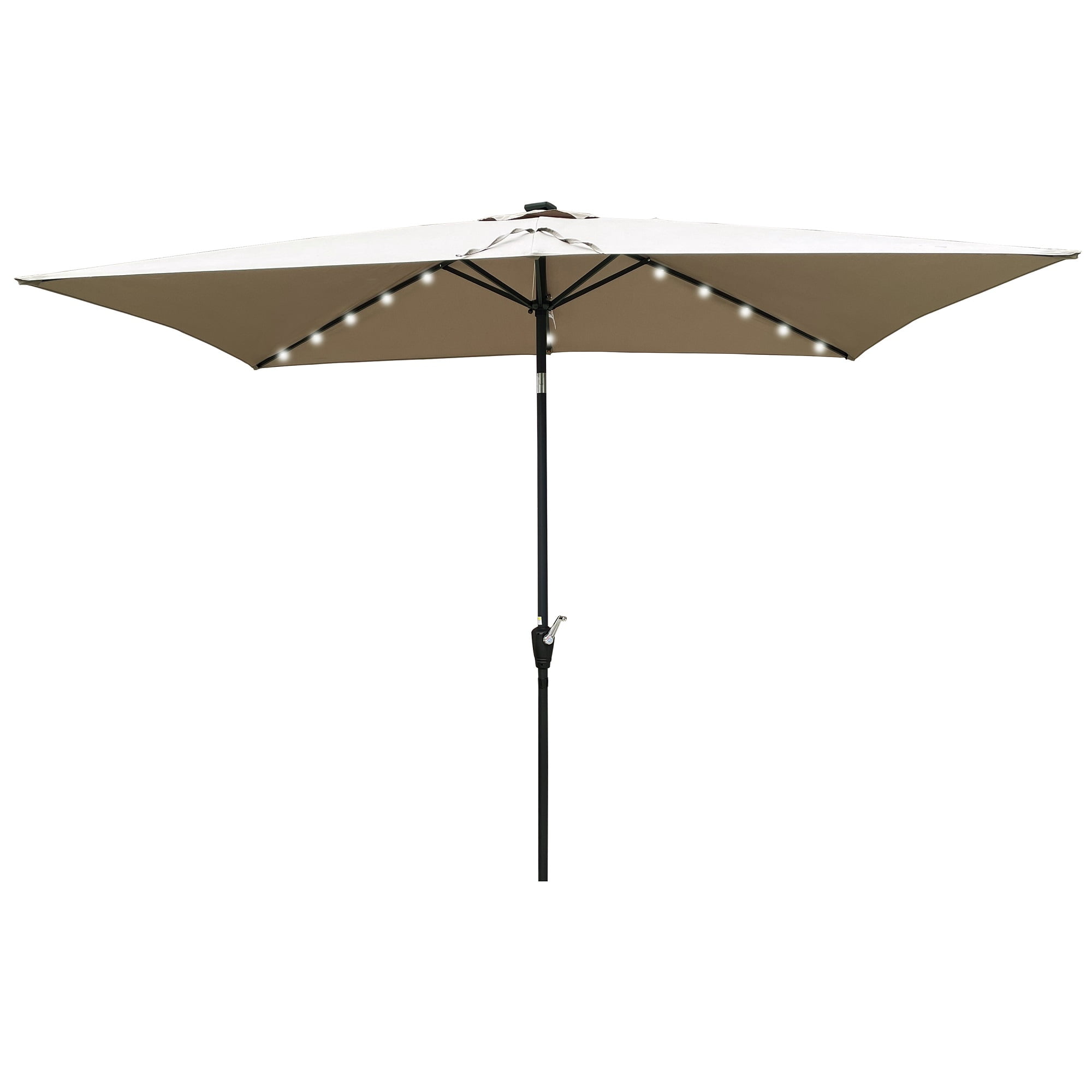 Elitezip 10 X 6.5 FT Patio Umbrella, Rectangular Outdoor Umbrellas with