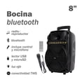 thumbnail image 2 of Bocina Bluetooth Portátil de 8" AEK Cyber  S-10807b, 2 of 2