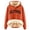 Orange, variant on WEAIXIMIUNG Oversized Sweatshirt Dress Size Zip Women's Winter E Velvet Padded Warm Cardigan Sherbet Hooded Sweatshirt Jacket