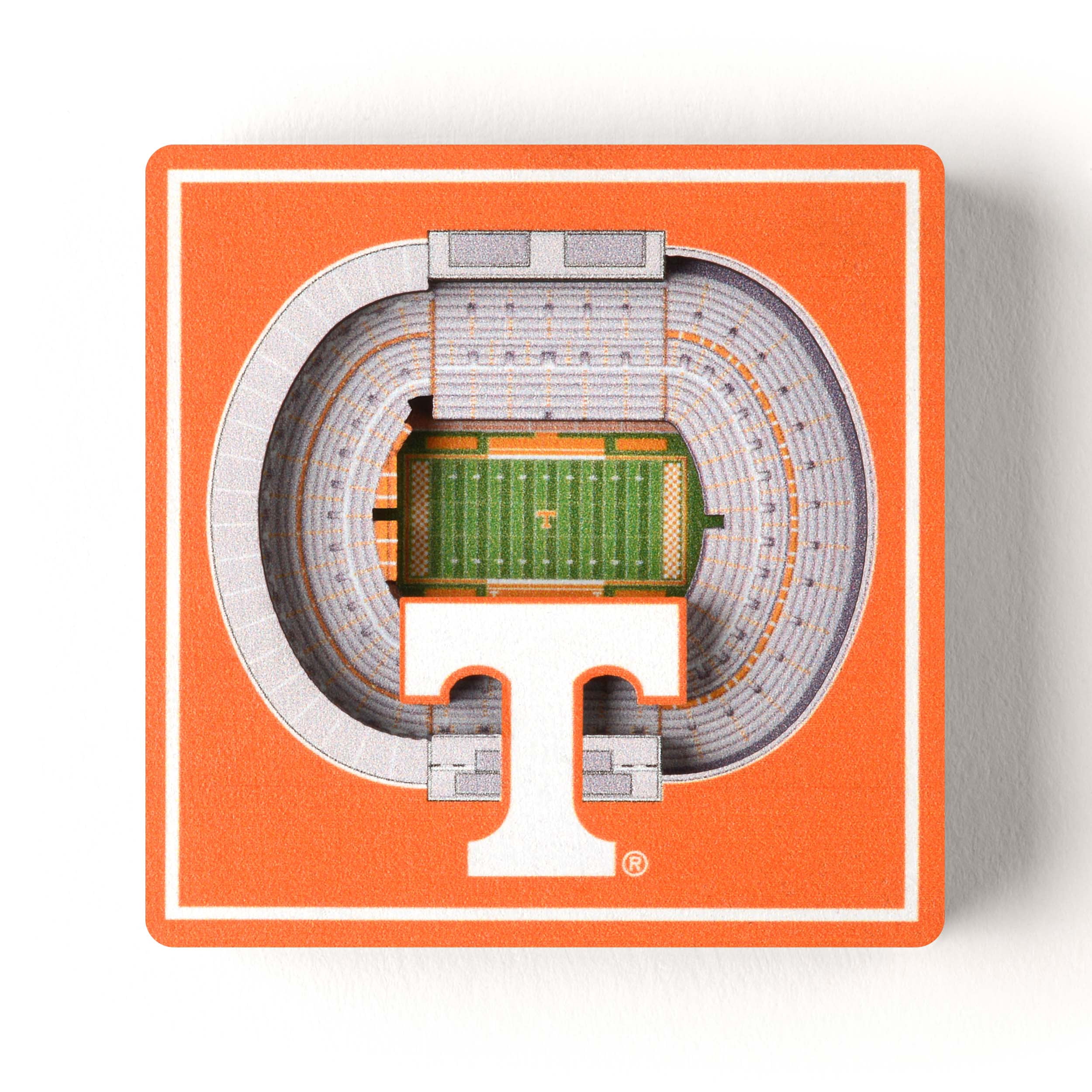 YouTheFan NCAA Tennessee Volunteers 3D StadiumView Magnet