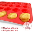 thumbnail image 3 of Mini Silicone Cupcake Pan Set, 2-Piece Mini 24 Cups Muffin Pan, BPA Free and Dishwasher Safe, Non-stick Silicone Baking Pan, Great for Making Muffin Cakes, Fat Bombs, 3 of 9