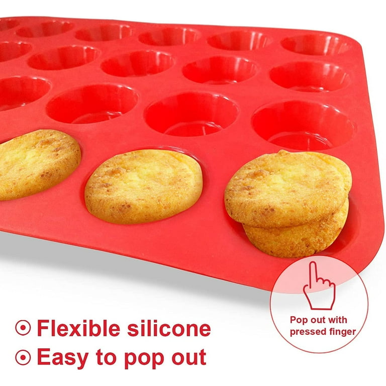 Premium Silicone Muffin Top Pan, Non-Stick Muffin Top Baking Pan