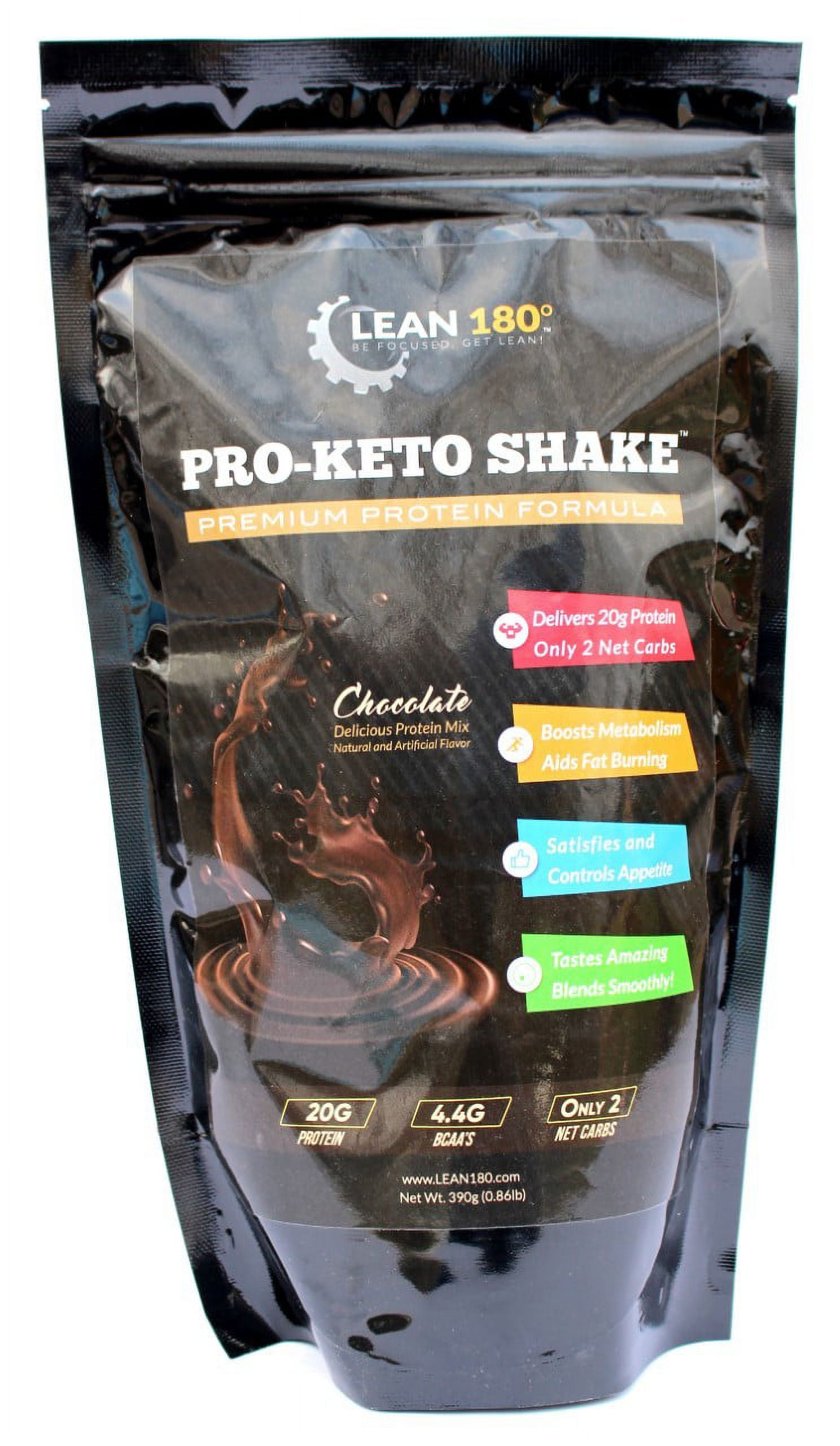 Pro Keto Shake - Best Tasting Low Carb, Low Sugar, Clean Protein Shake for Keto and all Diets - 15 Servings