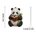 thumbnail image 3 of 2D Acrylic Animal Panda Charms, Cute Flat Animal Series Pendant for Backpack Keychain Car Rearview Mirror Decor, Lightweight Decorative Ornament for Kids Girls Daily Use, 3 of 6