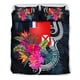 thumbnail image 5 of Juego de Cama Polinesio - Wallis y Futuna Juego de Funda Nórdica Flores Tropicales, 5 of 6