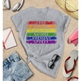 thumbnail image 3 of S4E Women's Pride Flag Life Harmony Spirit T-Shirt Large Sports Grey, 3 of 4