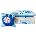 thumbnail image 5 of My World All Star Grey and Blue Polyester 4-Piece Full Comforter Set, sports themed, for Kids, OEKO-TEX Certified, 5 of 6