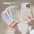 thumbnail image 2 of Luxury Transparent Phone Case For iPhone 15 13 14 Pro Max Plus Soft Clear Wavy Lines Shockproof Back Cover Protector Accessories, 2 of 4