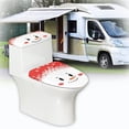 thumbnail image 6 of HELLHERO Toilet Covers Set Snowman 2 Piece Set Elastic Edge for Bathroom Home Comfort Universal Toilet Lid Covers Set, 6 of 8