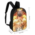 thumbnail image 2 of Seth Rollins Backpack, 17 Inch Laptop Backpack, Water-Resistant BookBag, Adjustable Shoulder Straps, Durable 600D Polyester, 2 of 9