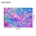 thumbnail image 4 of RMDQTR 16" × 24" Rectangle Shape Bathroom Rugs Plush Toilet Base Mat Soft Rugs Non Slip Absorbent Pink and Blue Pastel Tiedye, 4 of 9