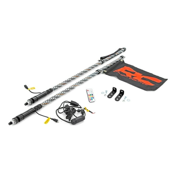 Rough Country LED Whip Light Kit for Polaris RZR 170 EFI - 93087