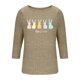 thumbnail image 5 of Camiseta de Cuello Redondo Impresa Casual de Manga 3/4 de Mujer Y Blusas, Tops de Moda de Otoño E Invierno, 5 of 7