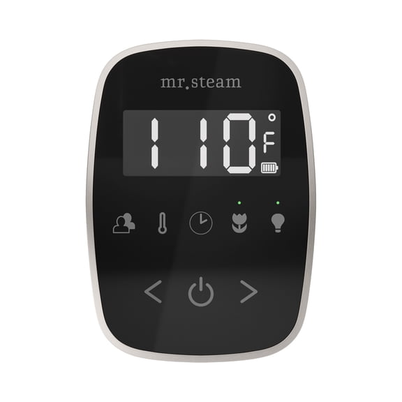 Mr Steam TempoFlex Steam Shower Control and Steamhead in Black Brushed Nickel