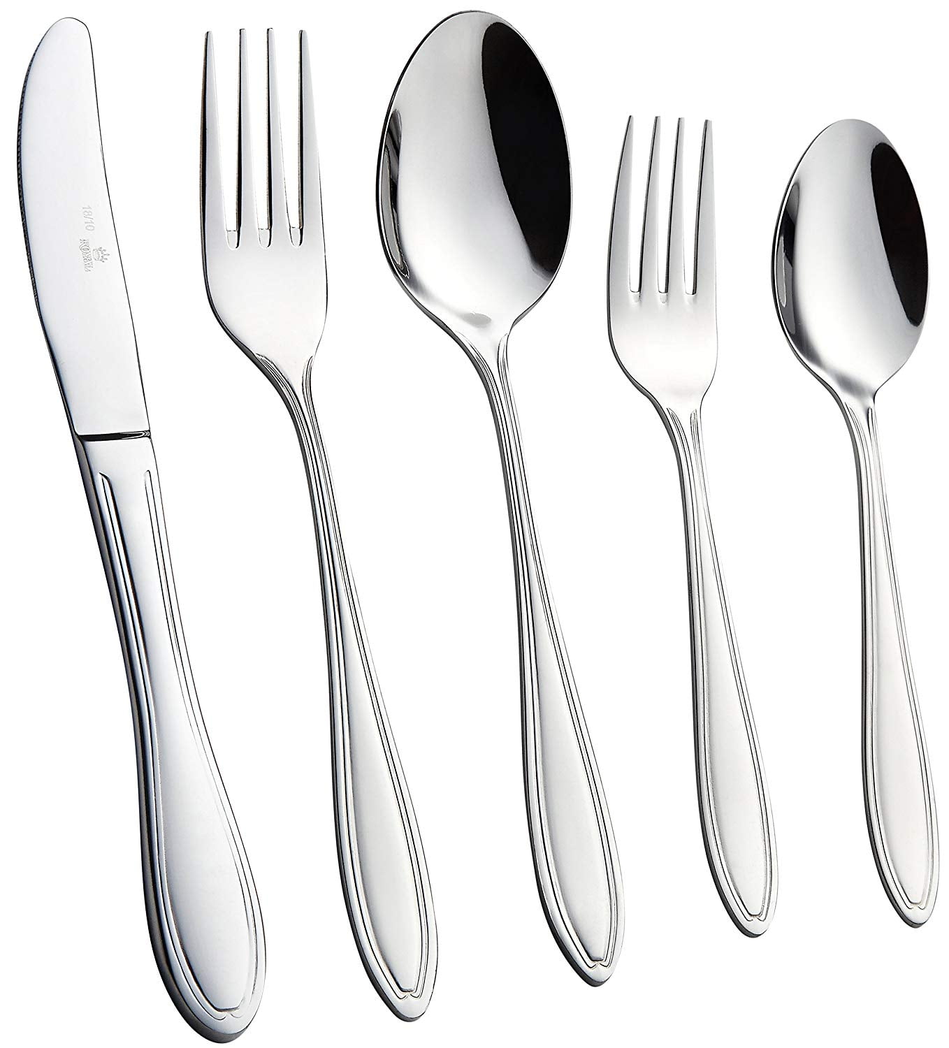 Royal 40Piece Silverware Set 18/10 Stainless Steel Utensils Forks