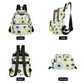 thumbnail image 4 of FORMRS Mini Backpack Purse for Women Quilted Travel Daypack Casual Shoulder Bag, White Flower, 4 of 7