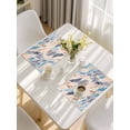 thumbnail image 5 of Ombre Blue Brown Placemats Set of 4, Summer Abstract Coastal Ocean Beach Wave Placemats for Dining Table, Place Mats for Kitchen Tabletop, Waterproof Wipeable Dining Table Mats Set, 5 of 9