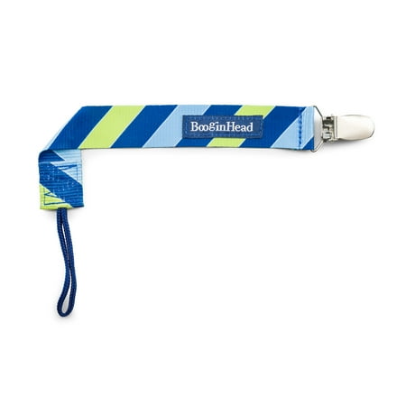 UPC: 0854034004080 | BooginHead Universal Pacifier Clip Infant Toddler Boys and Girls Blue Stripes