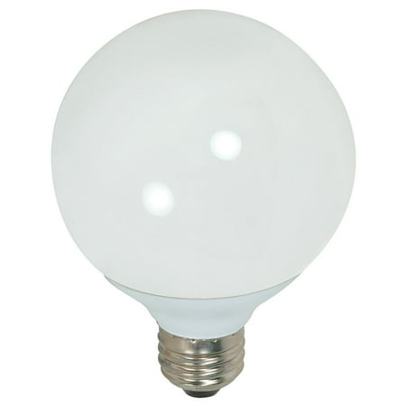 - Satco Lighting S7304 Single 15 Watt G25 Shaped Medium (E26) Base Compact Fluorescent Bulb