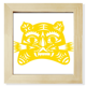 thumbnail image 1 of Año de Tiger animal China Zodiac Pantalla de escritorio de pared de fotograma cuadrado, 1 of 4