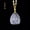 white, Vajrasattva, variant on Glass Buddhist Pendant Carved Buddha Figure Religious Amulet Necklace Spiritual Jewelry for Men and Women