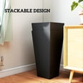 thumbnail image 5 of Outsunny 23" Tall Planters, Set of 2 Tapered Outdoor Planters, Black, 5 of 9