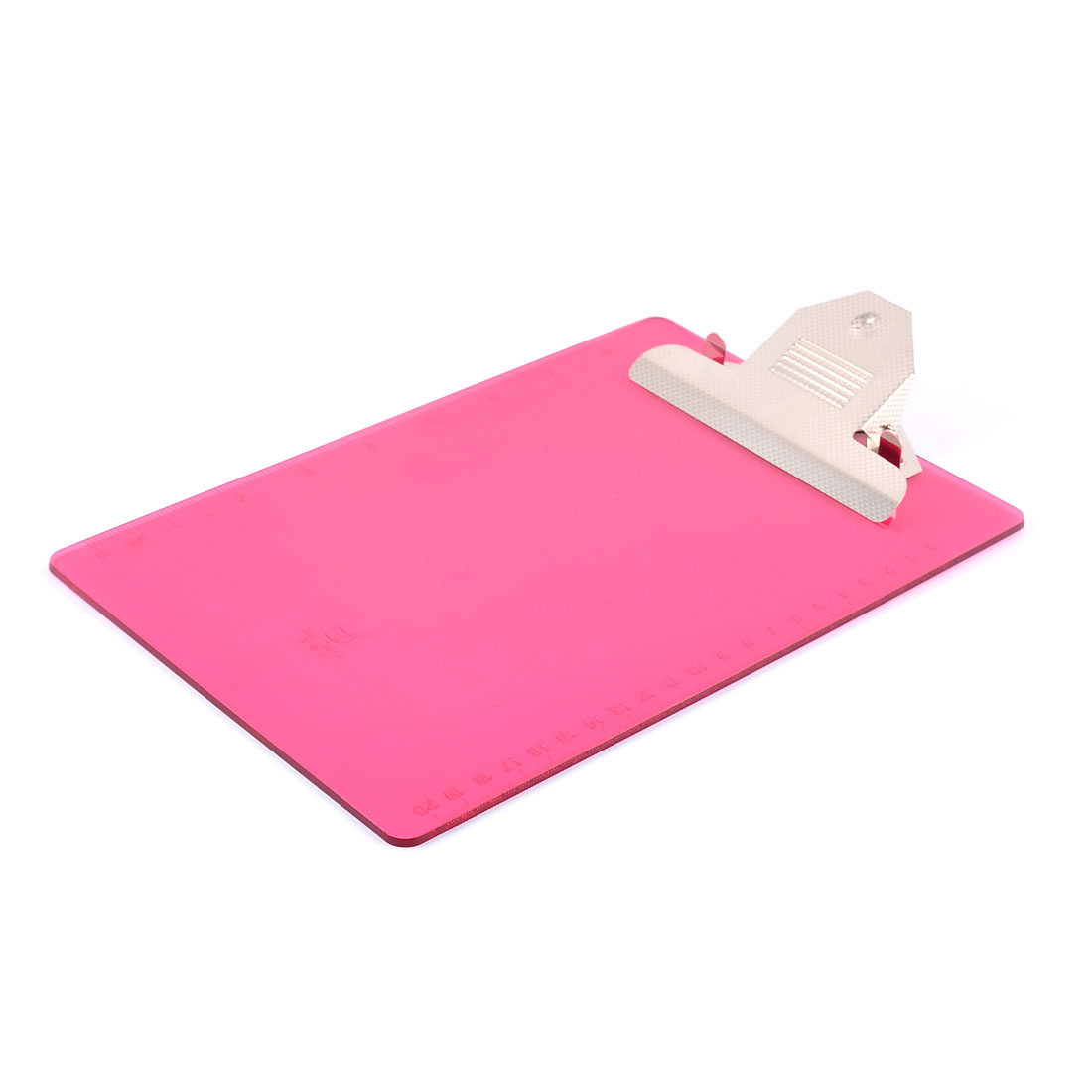 6pk Transparent Colorful Office Writing Board Plastic Clipboard Paper Holder LOT