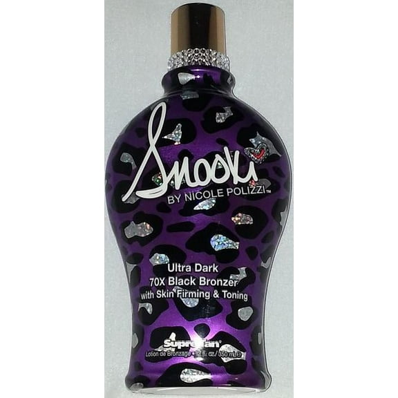 Snooki Ultra Dark 70X Black Bronzer Skin Firming Tanning Bed Lotion by Supre