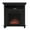 Black, variant on Northwest 29-inch Electric Fireplace TV Stand with Faux Logs and LED Flames