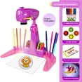 thumbnail image 1 of Yimiti Children'S Drawing Projector: 32 Cartoon Slides & 12 Color Brushes For Creative,Purple, 1 of 8