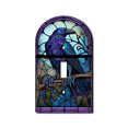 thumbnail image 1 of Off The Wall Plates Stained Glass Look Crow Single Gang Light Switch, 1 of 1
