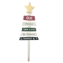 Wooden Yard Stake Verbiage "Christmas Tree" 36"