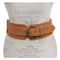 thumbnail image 2 of Women's 3" Wide Cow Suede Round Disc Braided Waist Belt with Round Buckle, 2 of 4