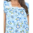 thumbnail image 5 of Casual Nights Women's Short Sleeve Floral Nightgown Nightshirt Night Dress, 5 of 5