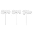 thumbnail image 4 of 5pcs Woolen Yarn Cloud Cake Pick Party Cake Decoration for Birthday (White, Long Style), 4 of 8